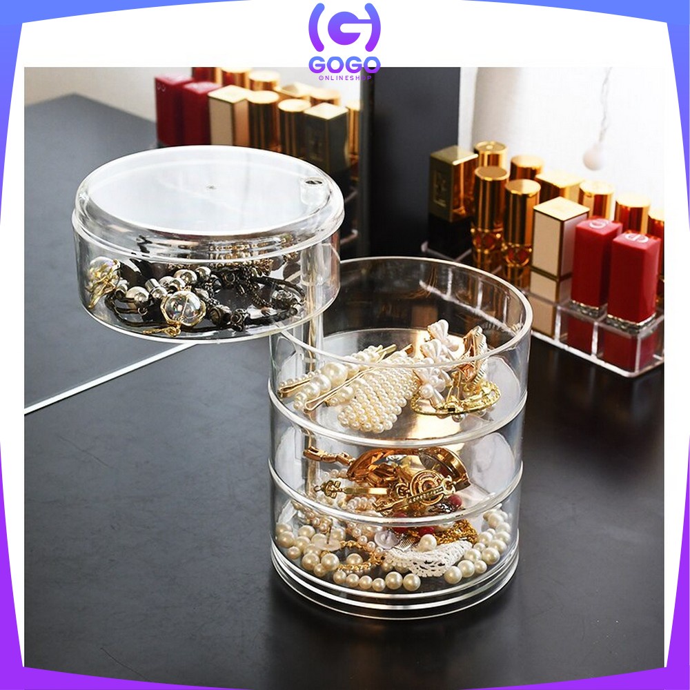 GOGO-K19 Rak Perhiasan Kalung Tempat Penyimpanan Cincin / Ikat Rambut Kotak Perhiasan Aksesoris Wanita