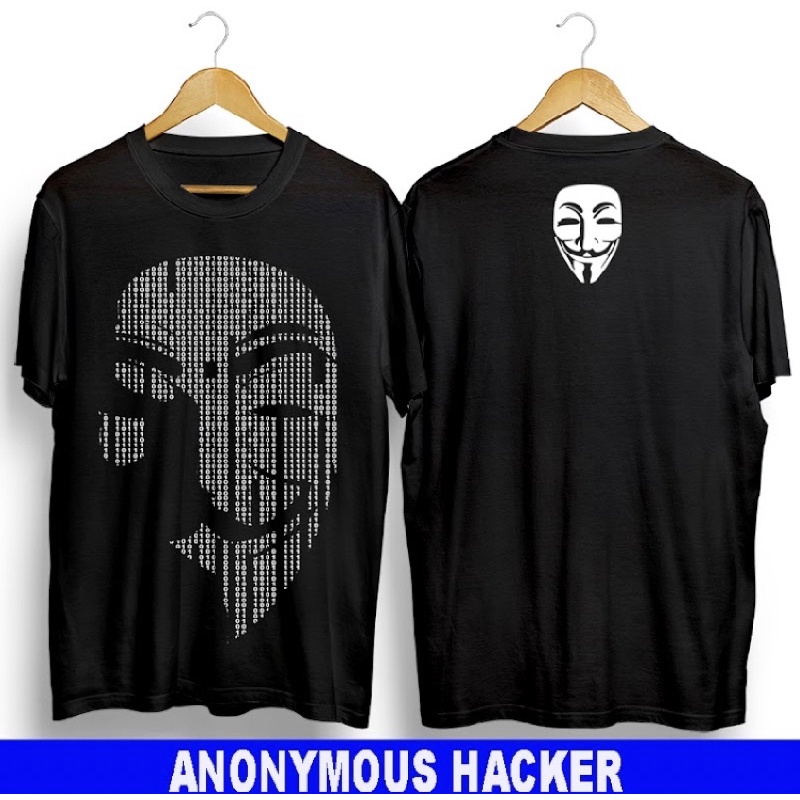 T-shirt Kaos/Baju Distro Original Baju Anonymous Hacker