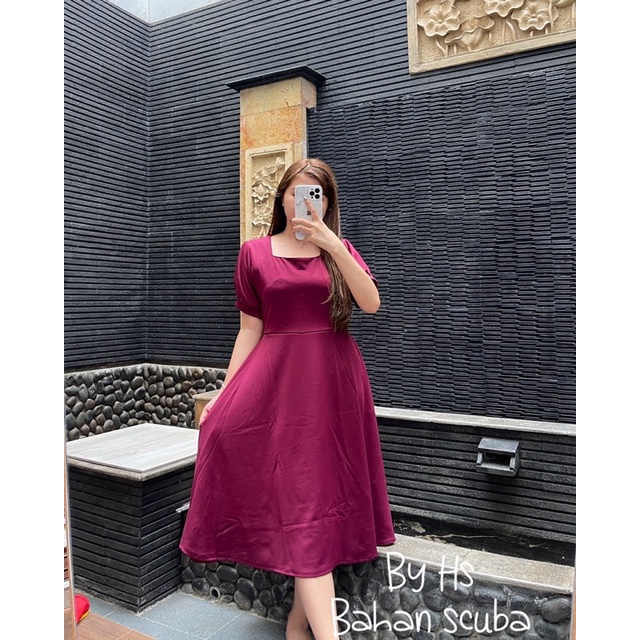 MIOTA DRESS BAHAN SCUBA