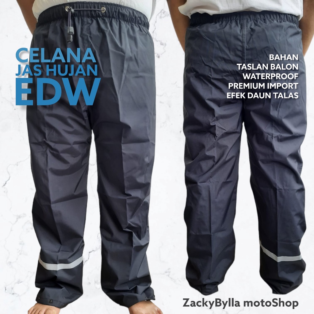 Celana Saja Jas Hujan Edelweiss Taslan Original Celananya Only