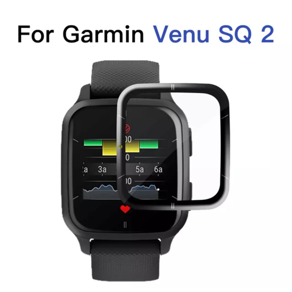 PET Anti gores screen guard GARMIN VENU SQ 2 sq2 music Full Cover