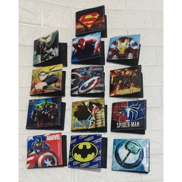 OBRAL dompet anak laki laki marvel vs anime Vs club bola  #dompetmainan #dompetspiderman #dompetbocah #assesorisanak