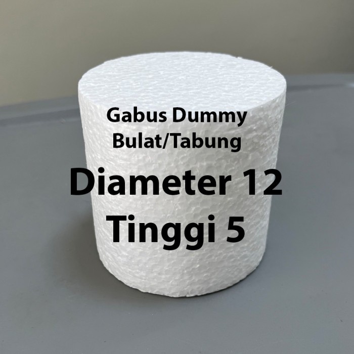 

Gabus Dummy Cake Styrofoam Bulat Tabung Diameter 12 cm Tinggi 5 cm