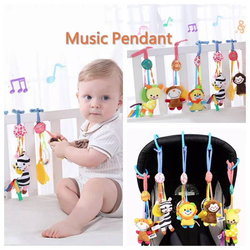 4in1 Mainan Gantungan Kerincingan Musik Rattle Teether Original Multifungsi