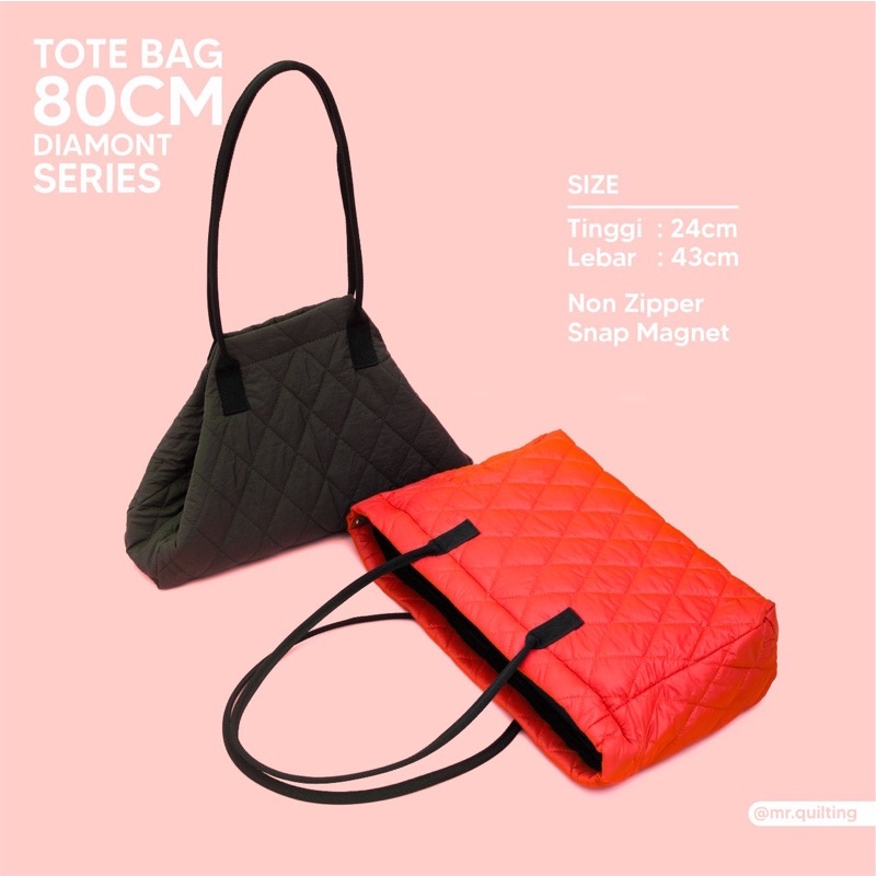 Mr.quilting tote bag 80 cm quilting bag series diamont
