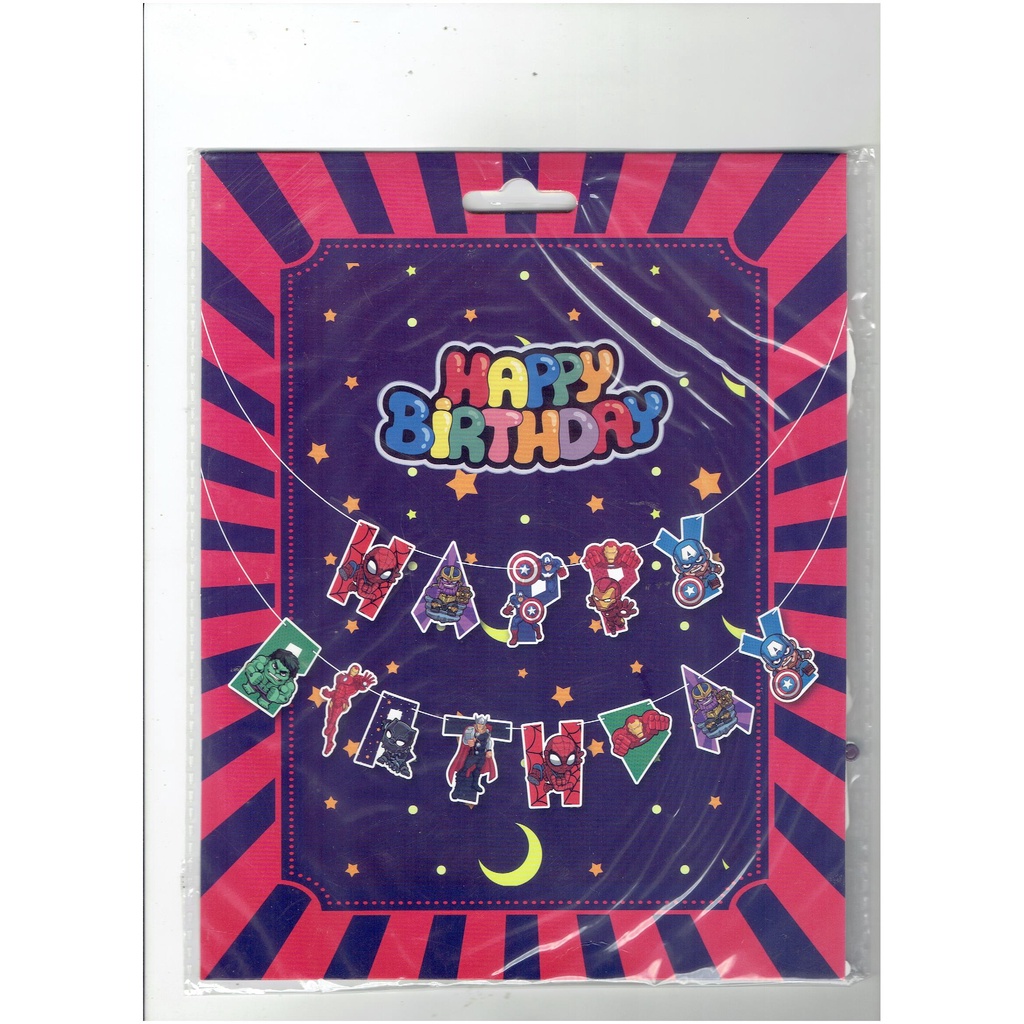 Banner happy birthday spiderman