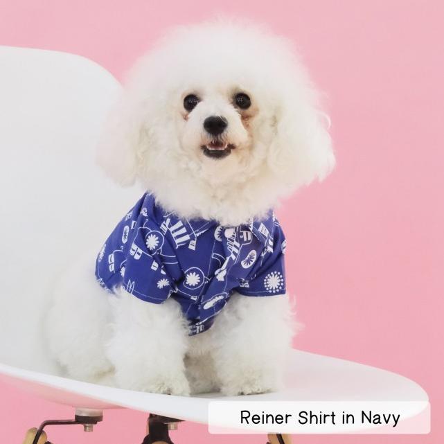 Piyama Kucing dan Piyama Anjing Premium Berkualitas REINER SHIRT - REINER NAVY, SHIRT - S