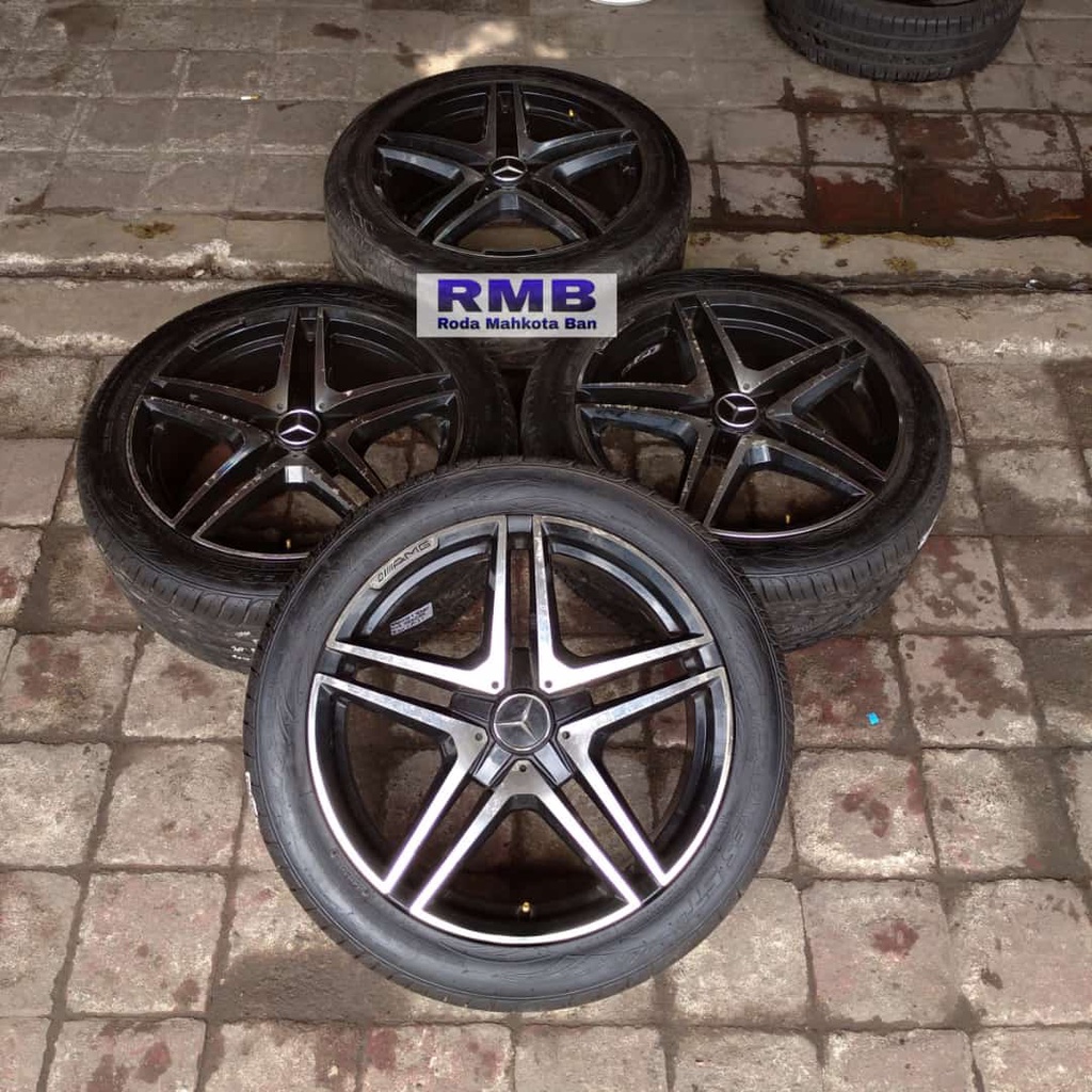 Velg Mobil Bekas Coptan Mercy Ring 20 + Ban Toyo Seken