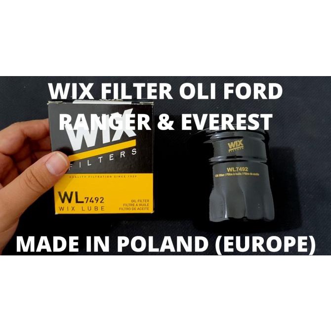 Filter Oli Wix Ford Ranger Everest 2.5 WL7492