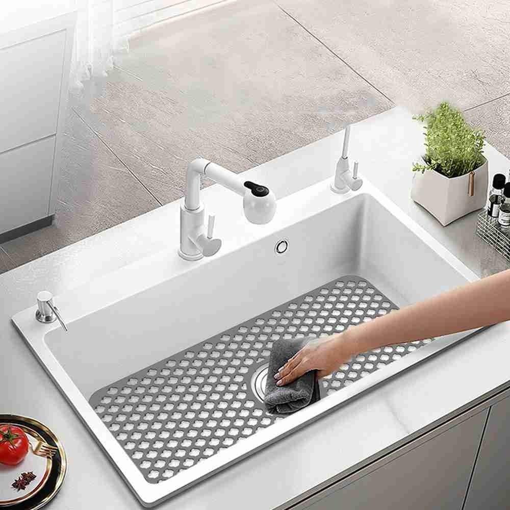 Alas Pelindung Wastafel TOP Silikon Anti Slip Quick Drain Meja Peredam Panas