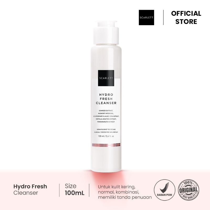 Cleanser Whitening Scarlett/ Scarlett Essence Toner / Perawatan wajah /Pembersih wajah