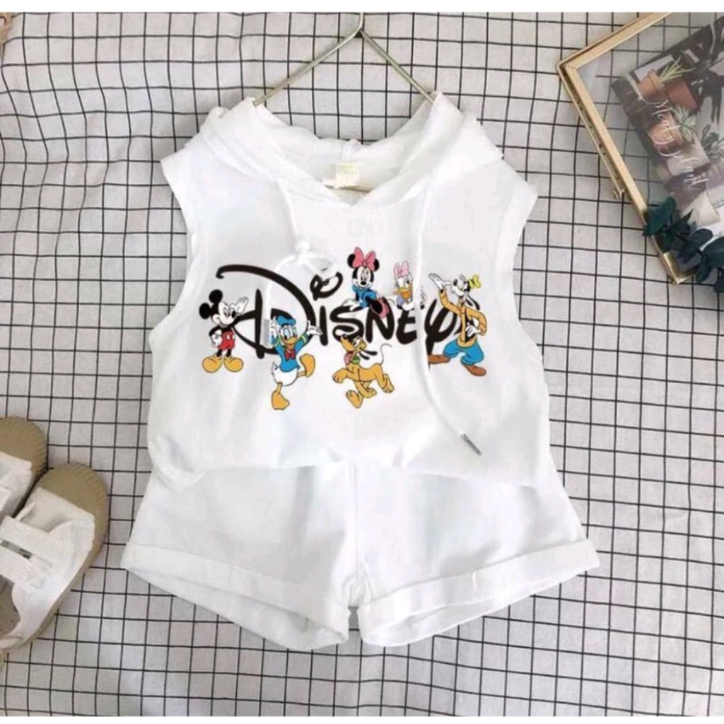 PROMO-SETELAN BAJU HOODIE LEKBONG ANAK LAKI-LAKI DAN ANAK PEREMPUAN MOTIF MICKEY DISNEY UMUR 1-5 TAHUN