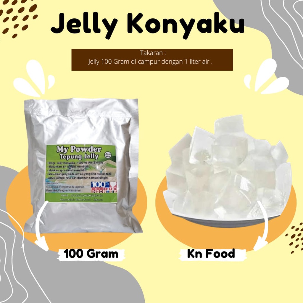 

Jelly Konyaku Powder 1 ONS- Jelly Bubuk || Topping Jelly Kaku 100 gram Best Seller