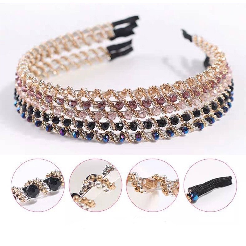 Korean Retro Pearl Headband Simple Elegant Party HairBand Hair Accessories Headdress