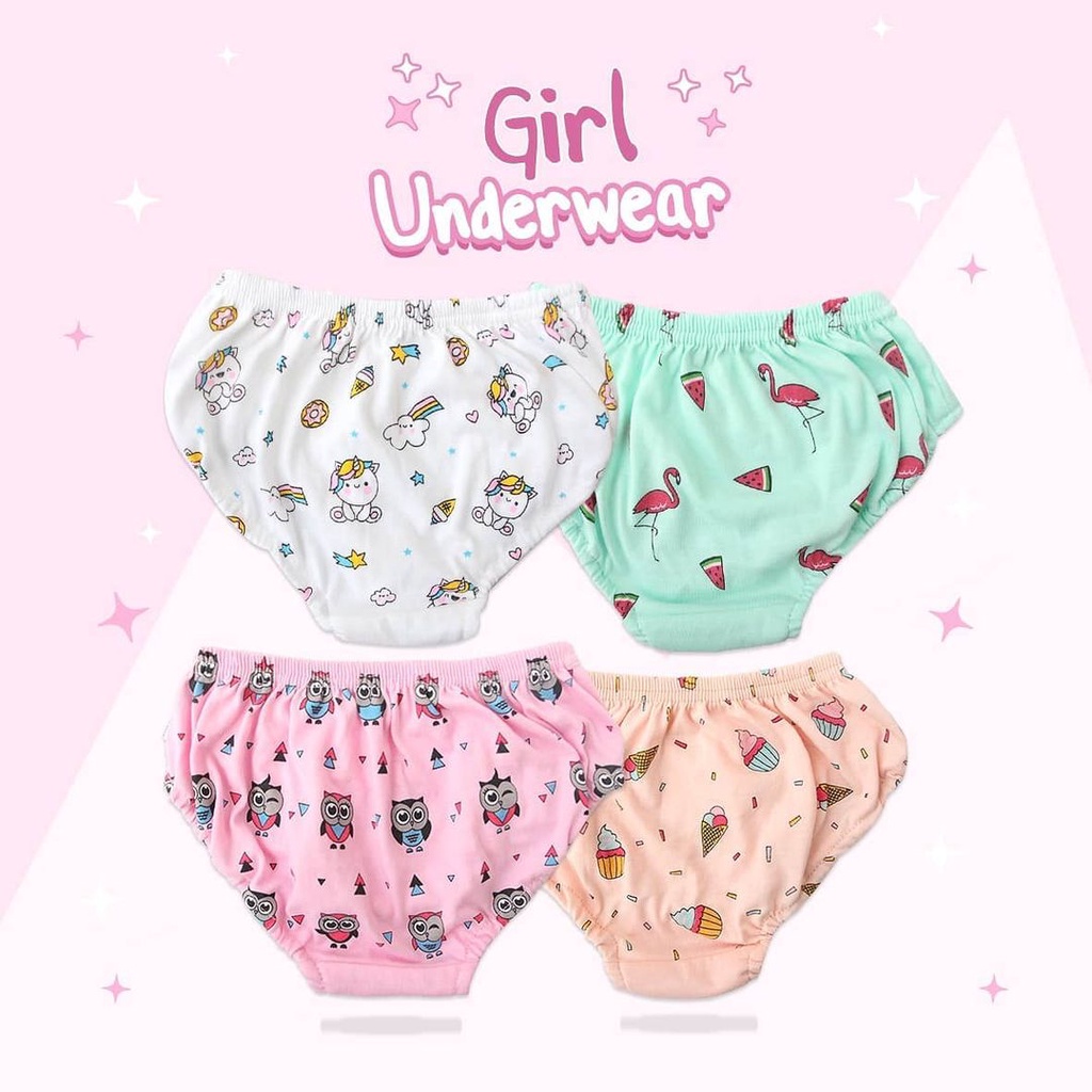 kazel Jobel Underwear - Mushroom  isi 4 / Celana Dalam Anak