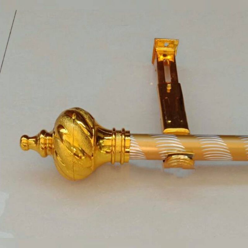 Besi Gorden full set panjang 150cm..1meter. 2 meter tiang real Hordeng untuk pintu jendela minimalis