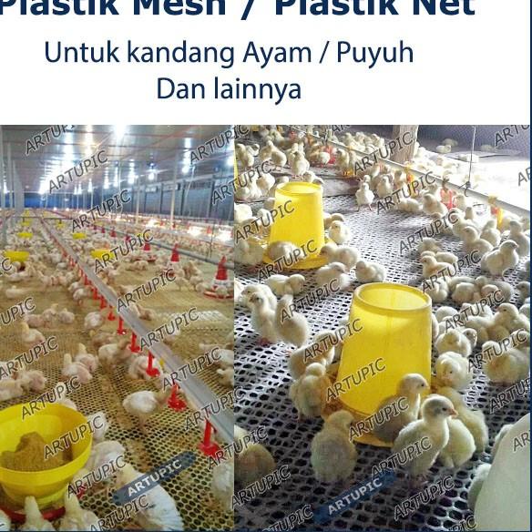 Plastik MESH METERAN Plastic Net Alas Lantai Kandang Ayam Puyuh MESH