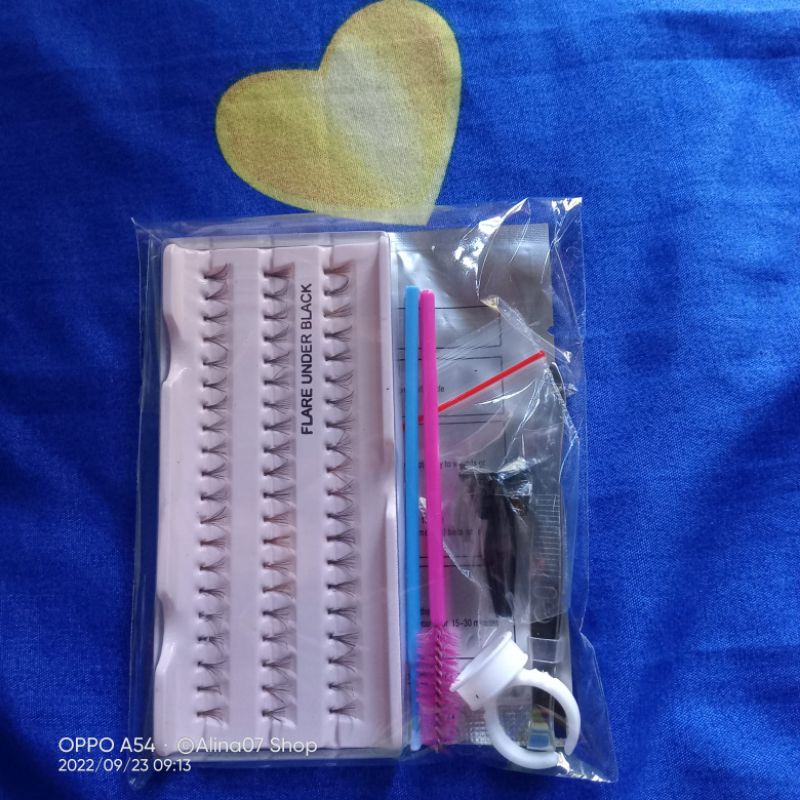 Paket Bulu mata tanam Cabang/eyelash Extension Flare Knot