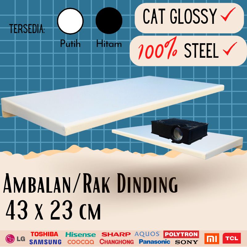 Rak DVB ambalan DVB DVD rak dinding full besi lebar
