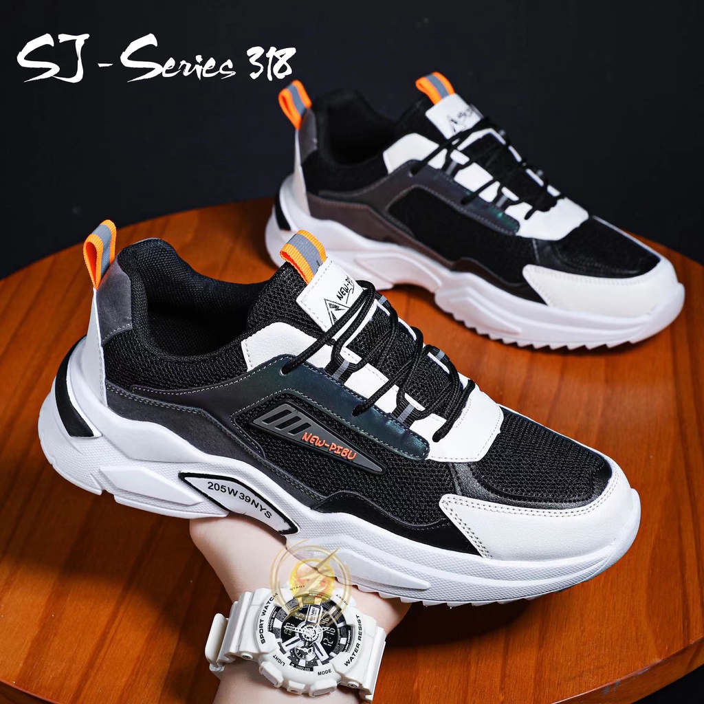 [JWALK] Sepatu Sneakers Pria Casual Trendy Buat Kuliah atau Nongkrong Kualitas Import Premium -318