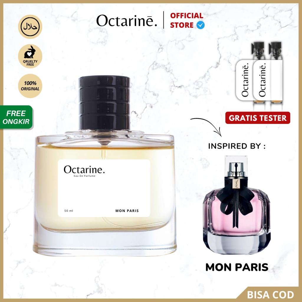 Octarine - Parfum Wanita Pria Tahan Lama Aroma Mewah, Lembut, Fresh Inspired By MON PARIS | Parfume Perfume Farfum Minyak Wangi Cewek Cowok Murah Original