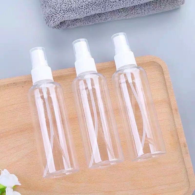 Botol Spray 30ml 50ml 75ml 100ml Wadah kosong isi ulang sprey kispray botol sanitizer / Botol Spraybotol plastik kosong spray botol pump bening botol spray bputih termurah