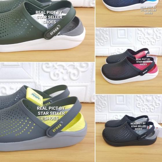 CROCS / SANDAL CROCS LITERIDE ORIGINAL - hitam alas mera, 36