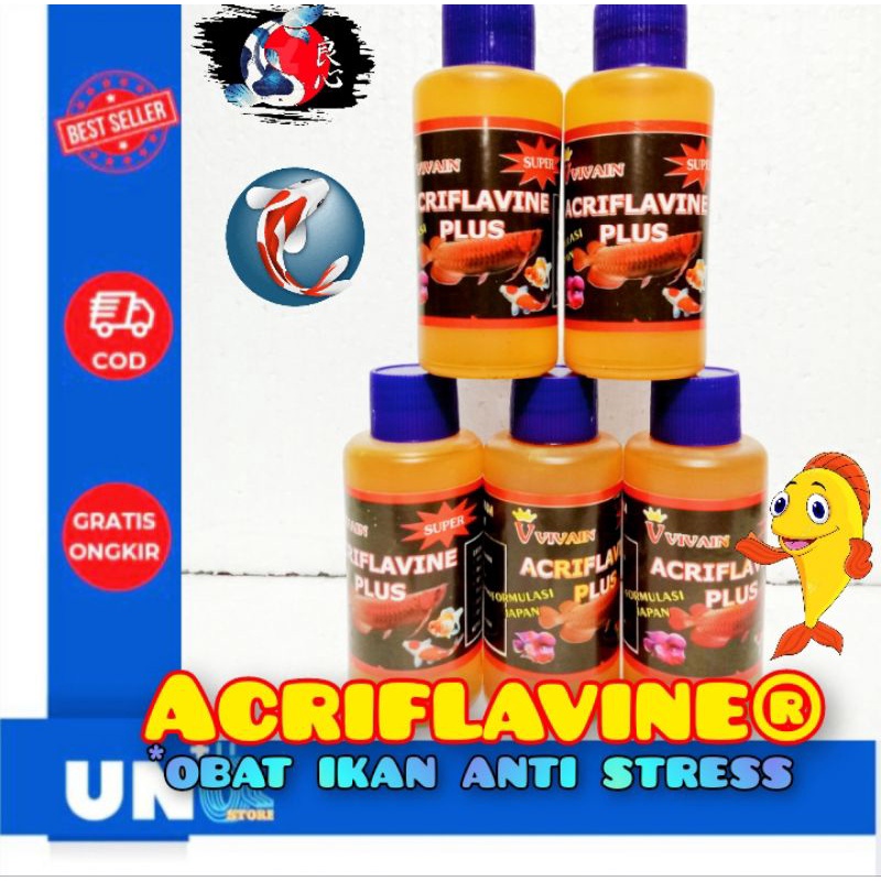 ACRIFLAVINE PLUS OBAT IKAN ANTI STRESS/FORMULASI JERMAN