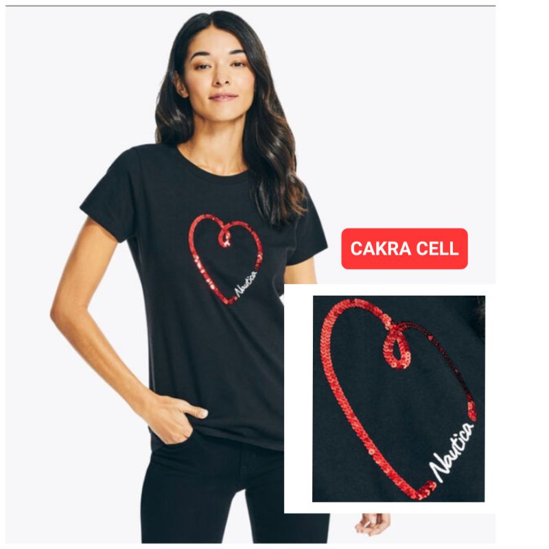 Baju Kaos T-Shirt Wanita Cewek NAUTICA Original Sale