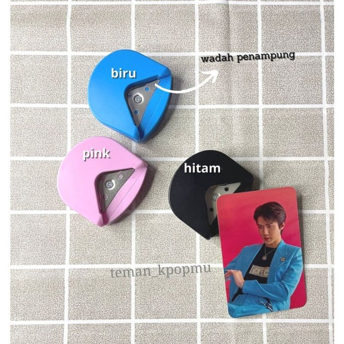 Corner Punch Corner Round Photocard Penumpul Pemotong Ujung Kertas Cor
