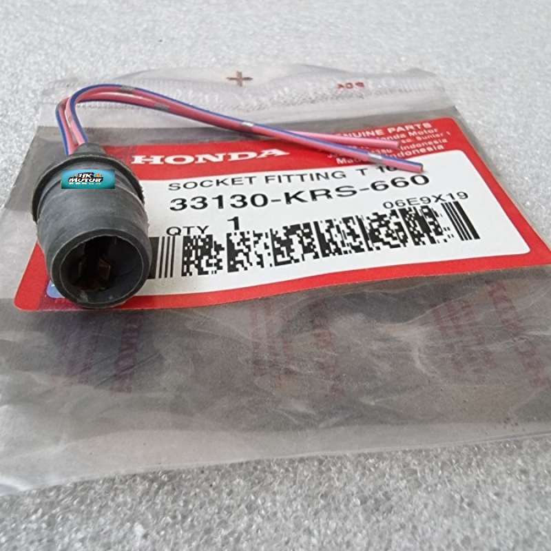 SOKET / SOCKET FITTING LAMPU SENJA KILOMETER / SPIDO T 10 HONDA HK