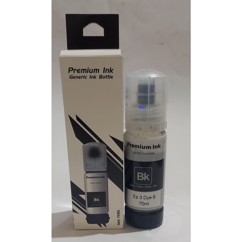 Premium Compatible Refill Ink 003 Tinta Dye Epson Botolan  Printer L1110 L1210 L1250 L3110 L3150 L3210 L5190