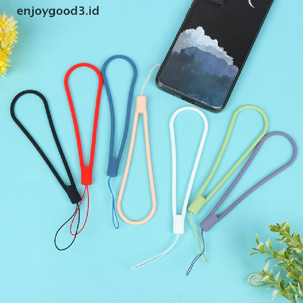 Tali Lanyard Ponsel Bahan Silikon Anti Jatuh Anti Hilang