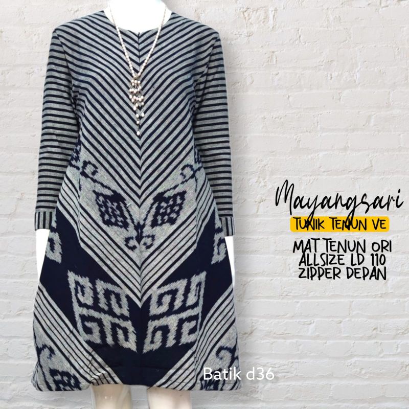 Tunik tenun troso asli Tunik tenun mayangsari Tunik nenun Ve Atasan baju moderen wanita kerja