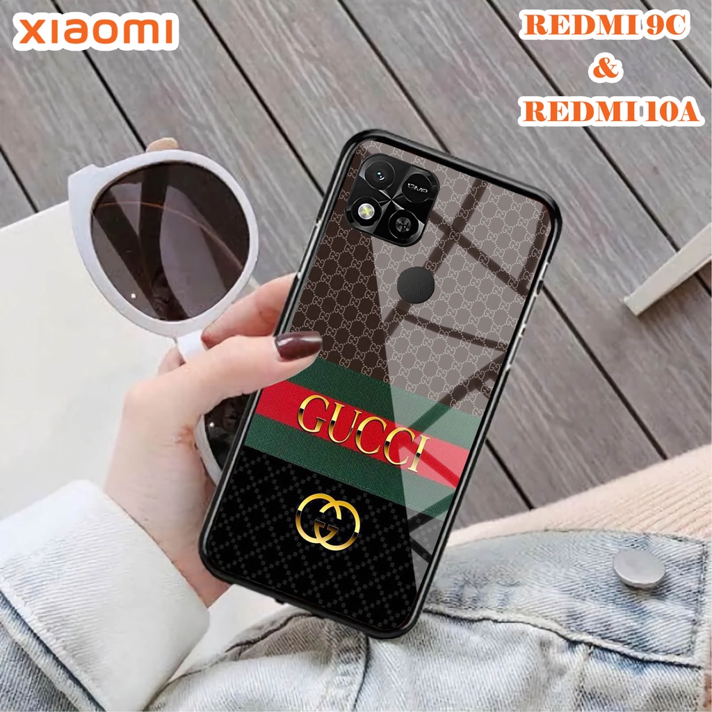 Softcase Glass Kaca REDMI 10A & REDMI 9C - Case Handphone REDMI 10A & REDMI 9C [T85].