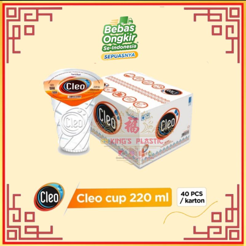 Jual Air Murni Cleo Cup 220 Ml 1 Dus 40 Pcs Shopee Indonesia 3596