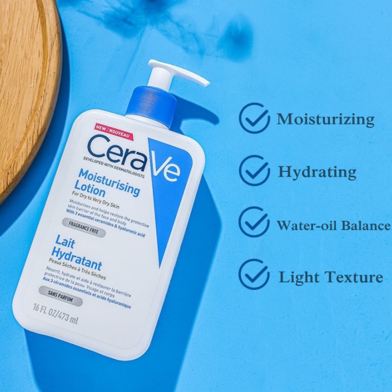 CeraVe Daily Moisturizing Body Lotion 236ml - Body Lotion/Moisturising Cream [ For Dry to Very Dry Skin ] ORIGINAL