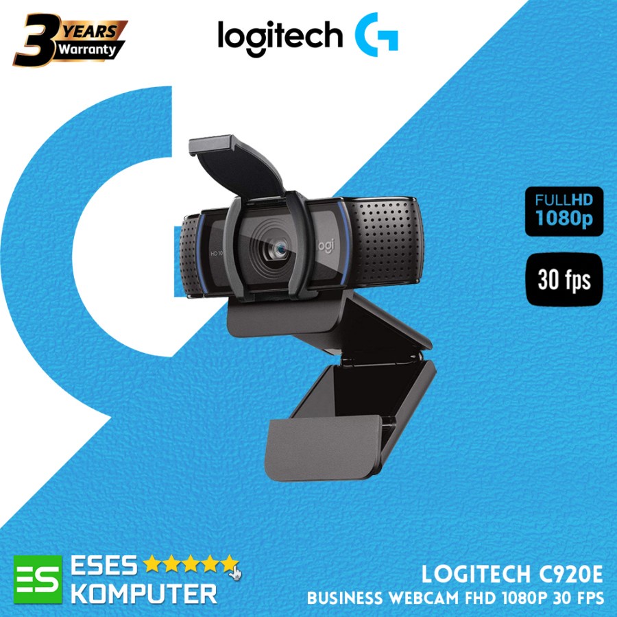 Webcam Logitech C920e Business Webcam Full HD 1080P 30 fps Autofocus