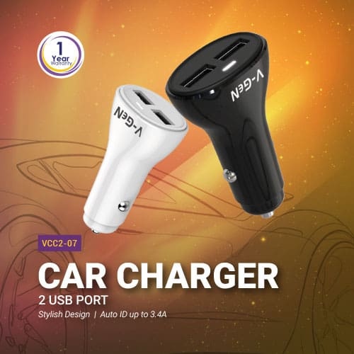 CHARGER MOBIL VGEN VCC2-07 3.4 AMPERE