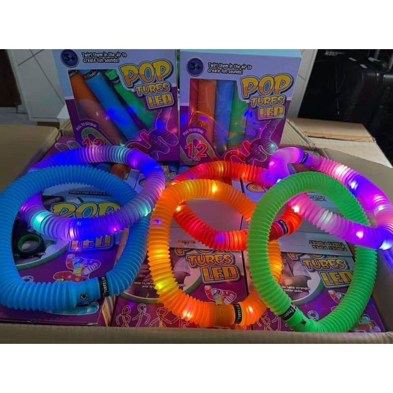 POP LIGHT POP LIGHT MAINAN ANAK LED/POP LIGHT MAINAN ANAK LED 1 SET/POP LIGHT MAINAN ANAK LED  1 SET/POP LIGHT RAINBOW JUMBO/LIGHT UP POP PIPES