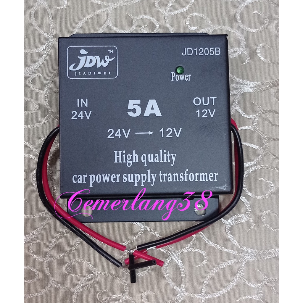 Step Down 5A DC 24V to 12V 2kbl Car Power Supply Transformer Converter