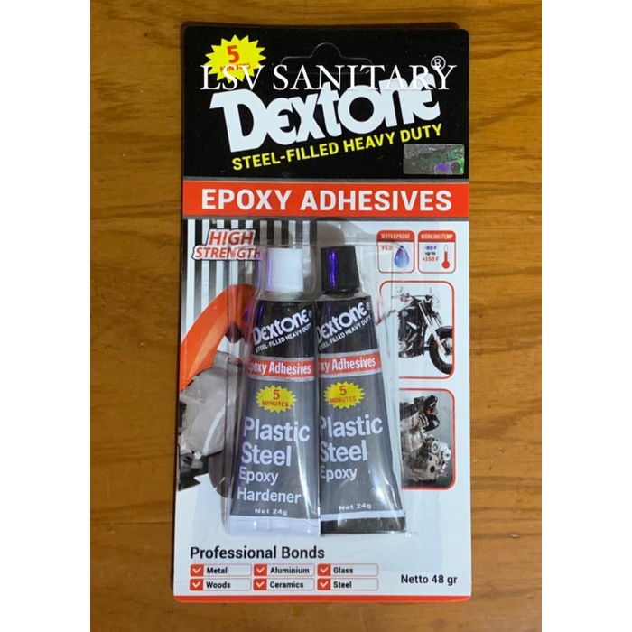 Jual Lem Dextone Epoxy Adhesive Steel Filled Heavy Duty Shopee Indonesia