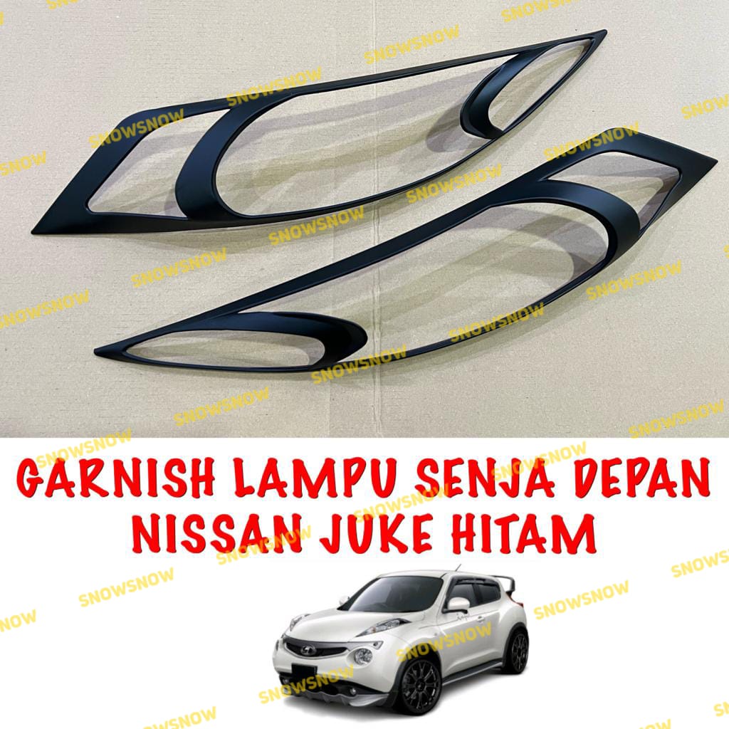 Garnish List Lampu Senja Nissan Juke Sign Lamp Chrome Hitam