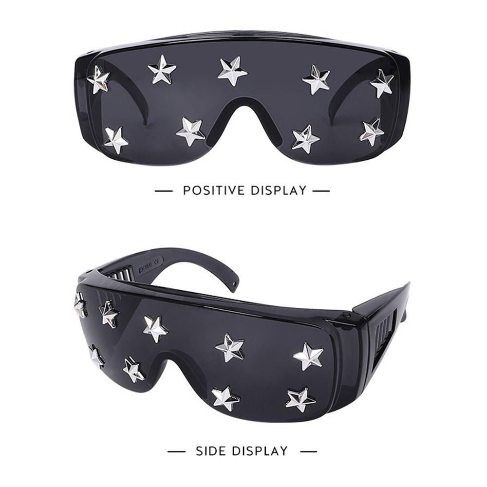 Nanas Oversized Sunglasses Eyewear Diamond Shades Pentagram