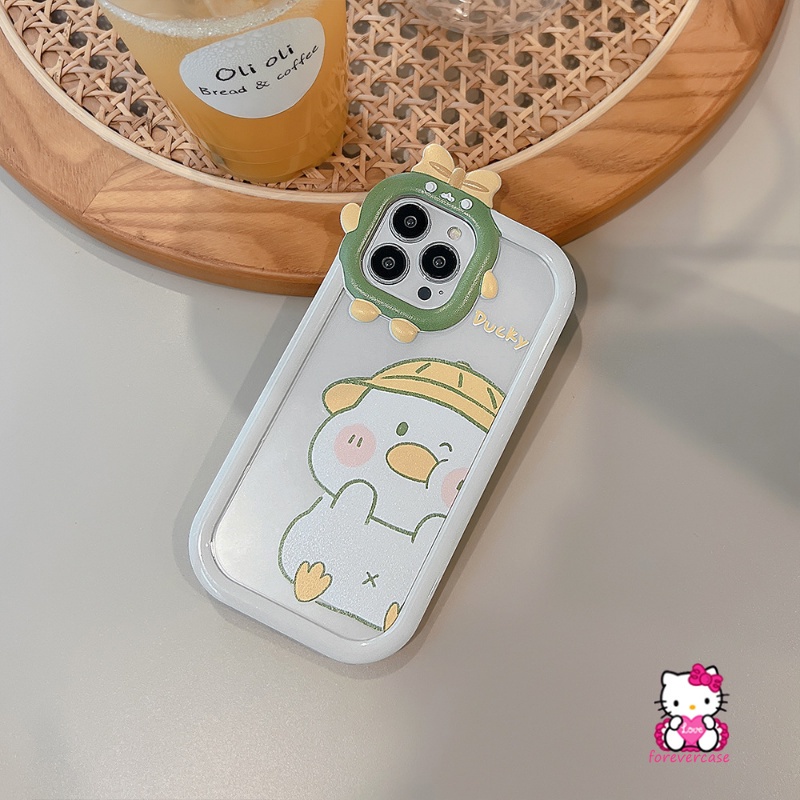 Soft Case Tpu Motif Kartun Bebek Monster 3D Untuk Realme C11 C25 C15 C21Y C17 C21 C3 C25s C25Y C30 C35 C31 C2 C1 Realme 9i 5s 5 7i 6i