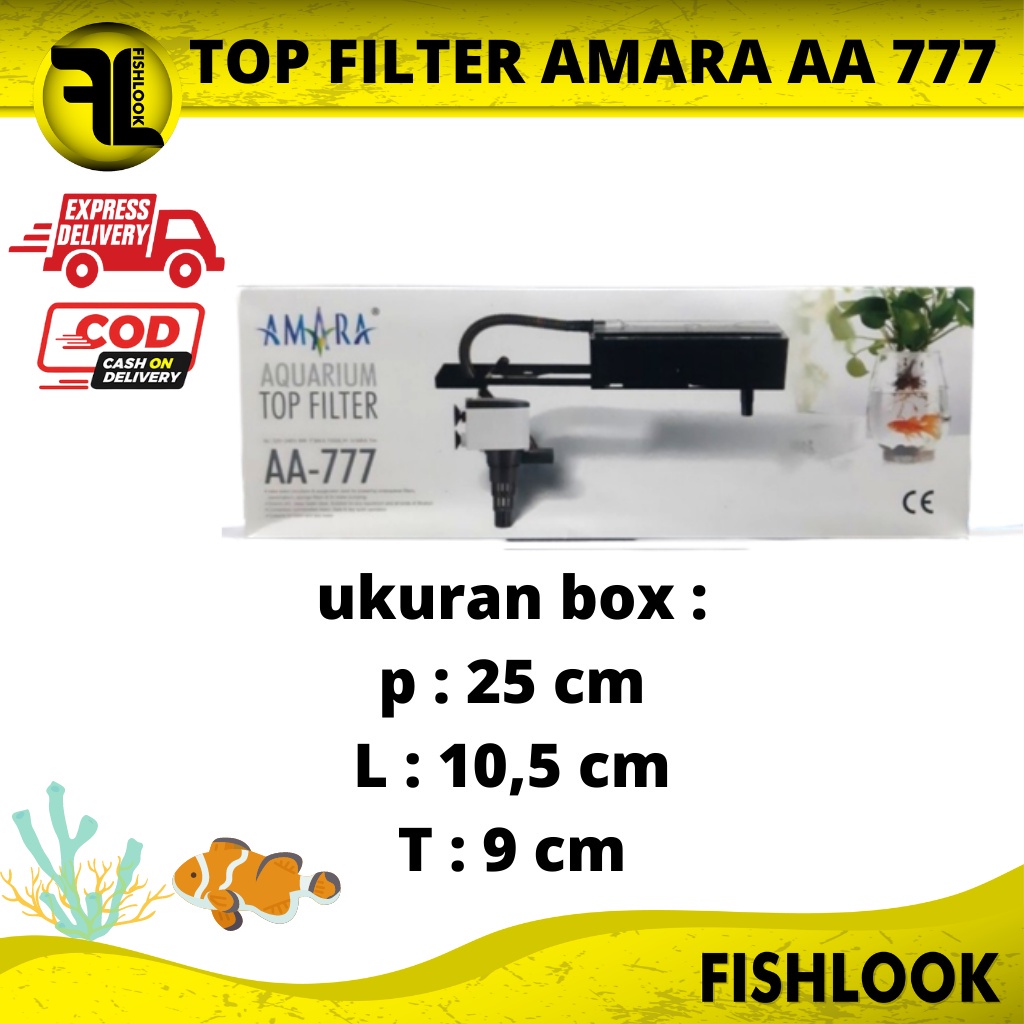 Top Filter Aquarium Aquascape 333 650 777 Aquarium 3 in 1 Filter Atas