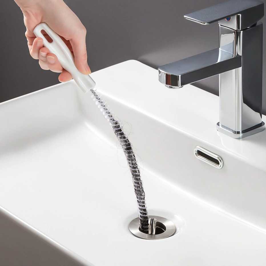 TGWY Sikat Pipa Ledeng Hair Sewer Sink Cleaning Brush 45 cm