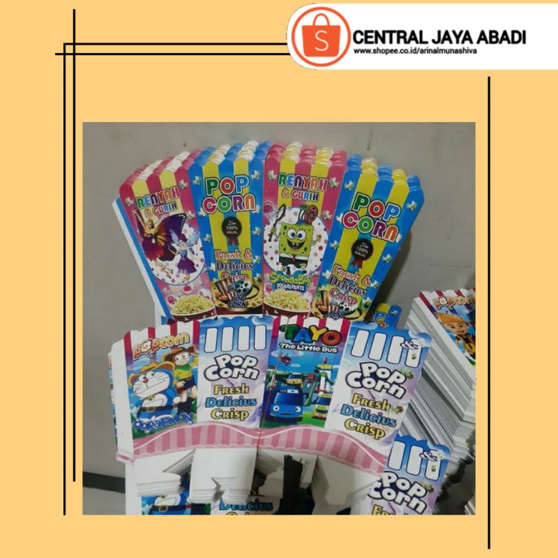 

1000 LEMBAR KERTAS POPCORN 12 × 6 BAHAN IVORY PUTIH HIGH QUALITY DUS POP CORN BOX POPCORN KOTAK POPCORN KEMASAN POP CORN PRODUK TERBARU KUALITAS TERBAIK | CENTRAL JAYA ABADI 5797