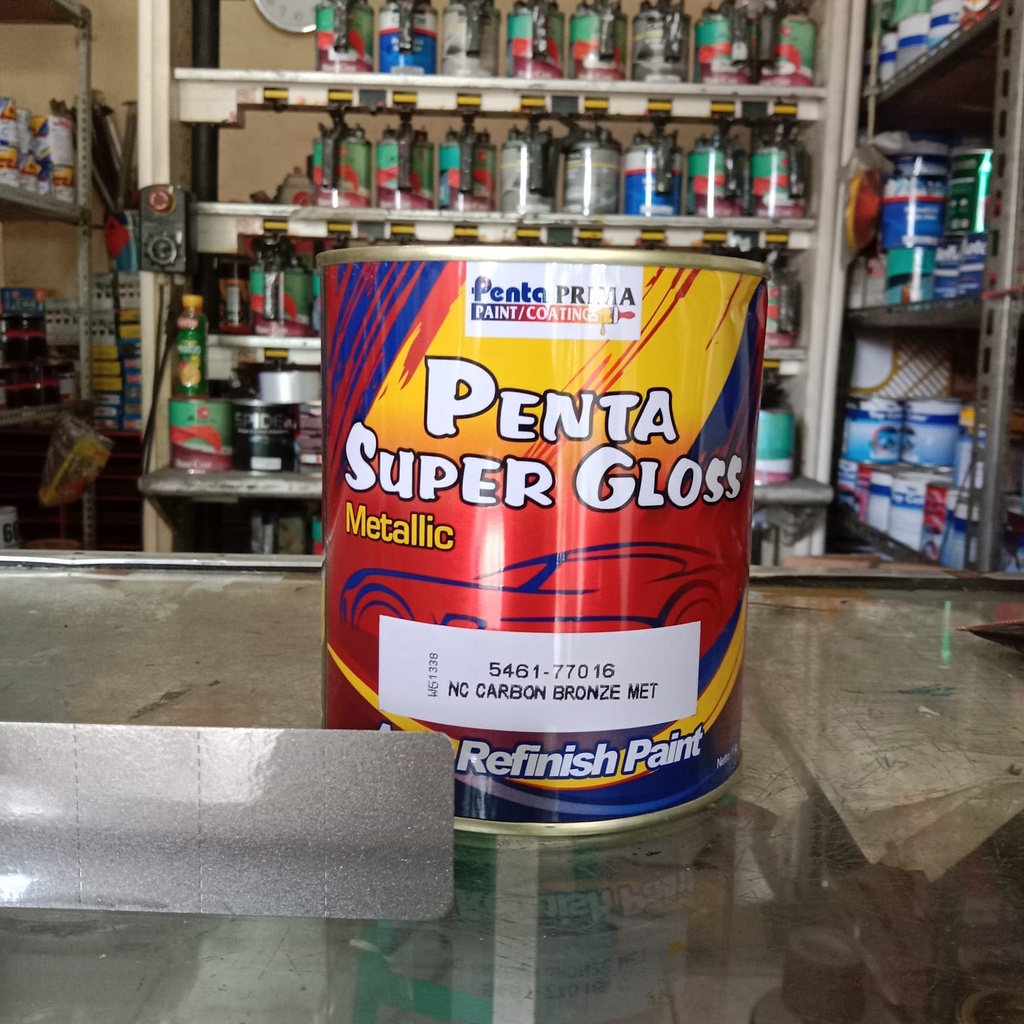 Penta Super Gloss Carbon Bronze 77016/ Penta Carbon Bronze/ Warna Bronze Metallic/ Abu Metallic/ Cat