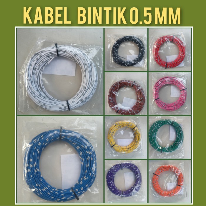 Kabel Bintik 0,5 Untuk Kelistrikan Mobil Dan Sepeda / Kabel Listrik Cod